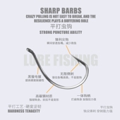 倒钓曲柄鱼钩路亚成品钨钢圆柱铅坠飞旋亮片全套防挂新手绑好线组