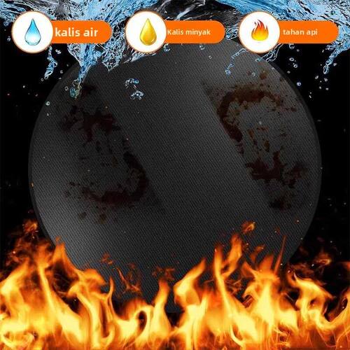 烧烤炉垫耐高温火盆烧烤防火垫户外地垫甲板露台草坪阻燃垫防火布