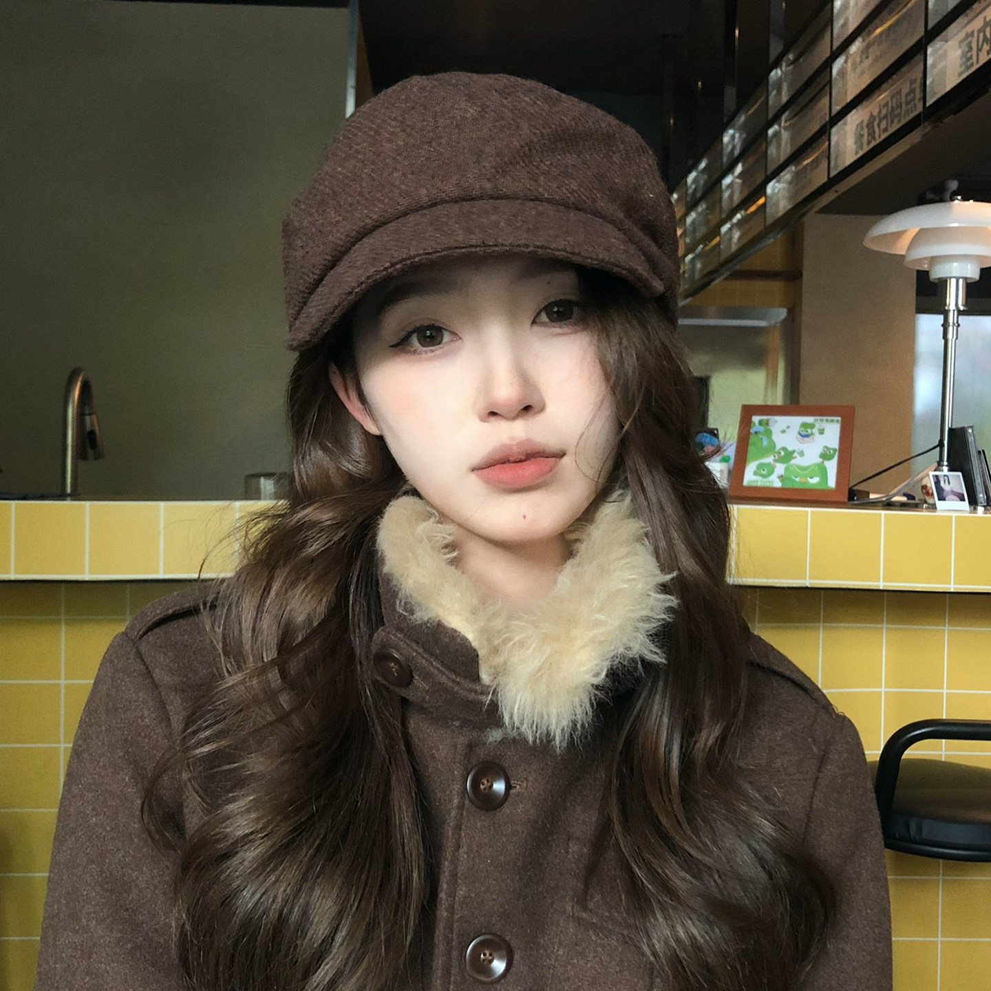 【猫仔kitten】复古皱褶毛呢贝雷帽秋冬百搭八角帽报童帽子设计师