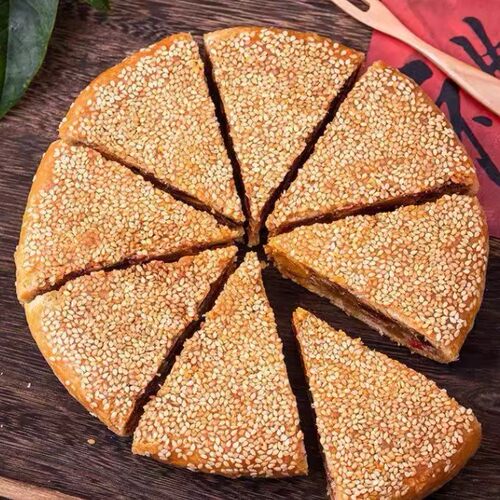温州（桥墩）正宗手工特产蛋黄肉松鮮肉伍芢大月餅1000g送礼盒装