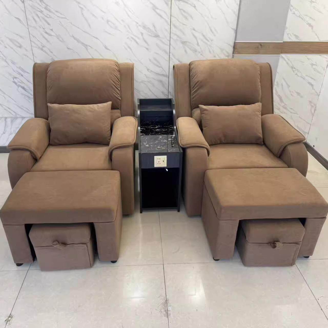 足浴足疗沙发电动美甲美睫沙发按摩可躺椅子修脚洗脚床洗浴美足椅