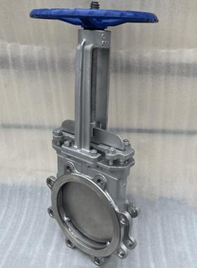 304手动不锈钢刀型闸阀耐高温耐腐蚀刀型浆液渣浆阀刀阀PZ73H-16P