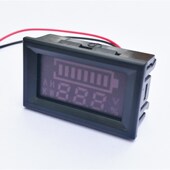 带报警数显电压电量表 H27VCUP 电动车百分比电量表 铅酸蓄电池