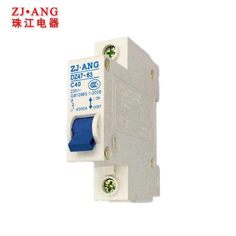 珠江DZ47-63小型断路器单极空气开关家用电闸40A保护器1PC6A-63A