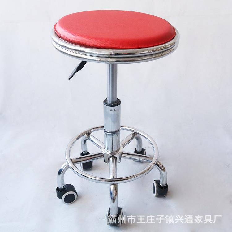新款直销旋转升降凳 旋转升降大工凳圆凳理发店美发椅美甲美容院