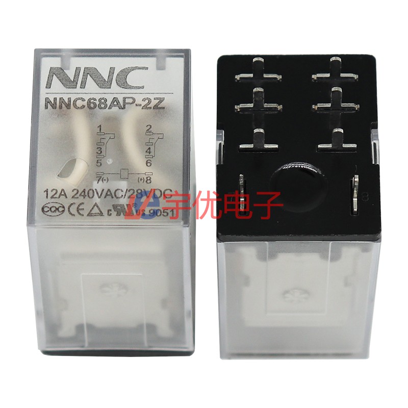 欣大NNC68AP-2Z-DC12V(JQX-13F)焊脚继电器 8脚 LY2 12VDC 现货