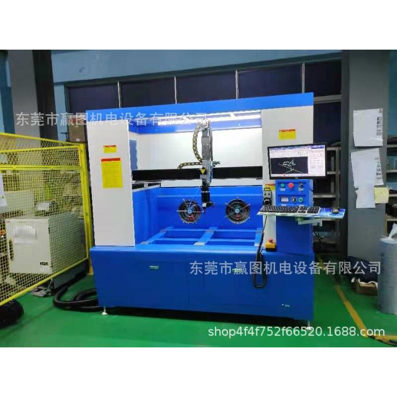 汽车无纺布激光切割打孔修边 ABS头盔三维激光切割机