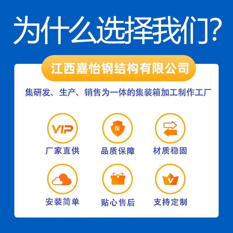 集装箱移动房网红集成房屋临时住人彩钢活动板房防火可拆卸办公室
