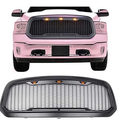 适用道奇公羊中网13-18年ram1500前保险杠上网格改装件前脸格栅