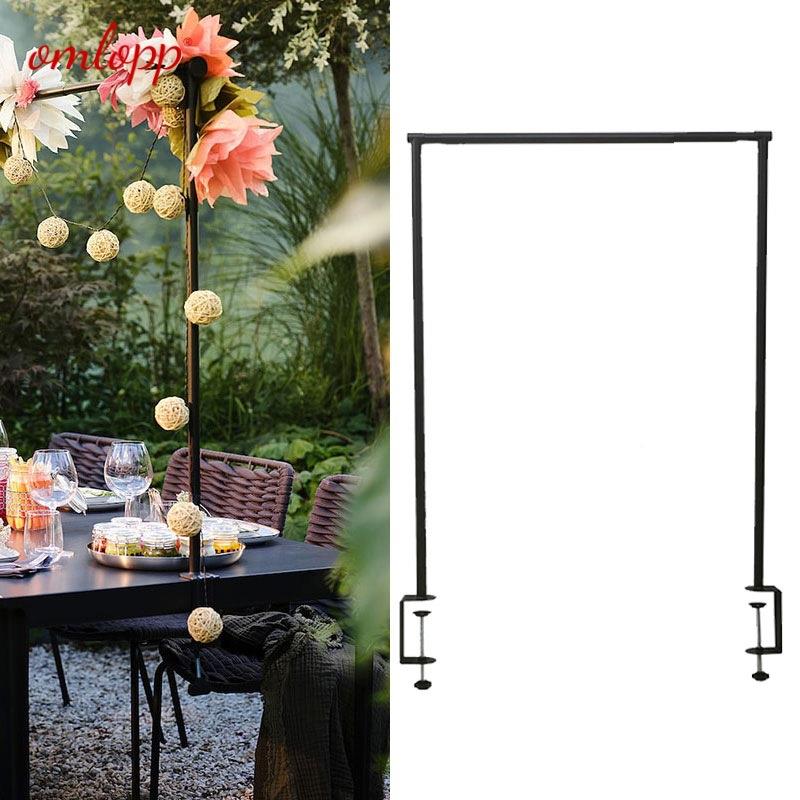 海格约桌面装饰品挂杆黑色可调节支架户外派对婚礼餐桌横杠支撑架