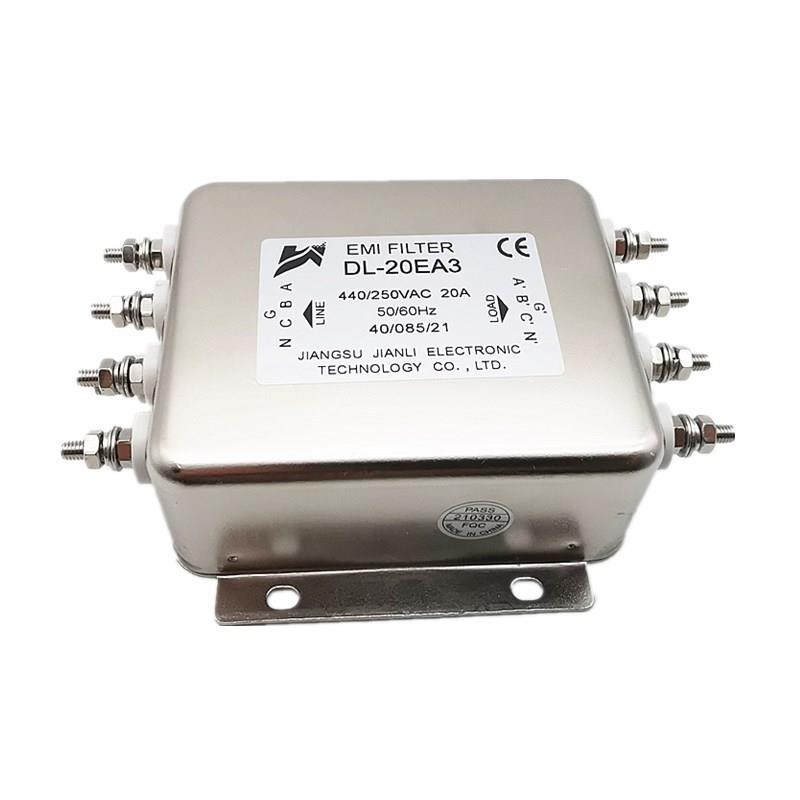 坚力电源滤波器DL-20EA3DL-30EA3DL-50EA320A30A50A三相四线
