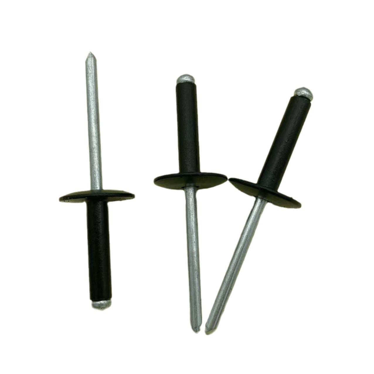 黑色大帽抽芯铆钉黑色大帽沿拉钉黑色大帽拉铆钉黑色抽芯铆钉