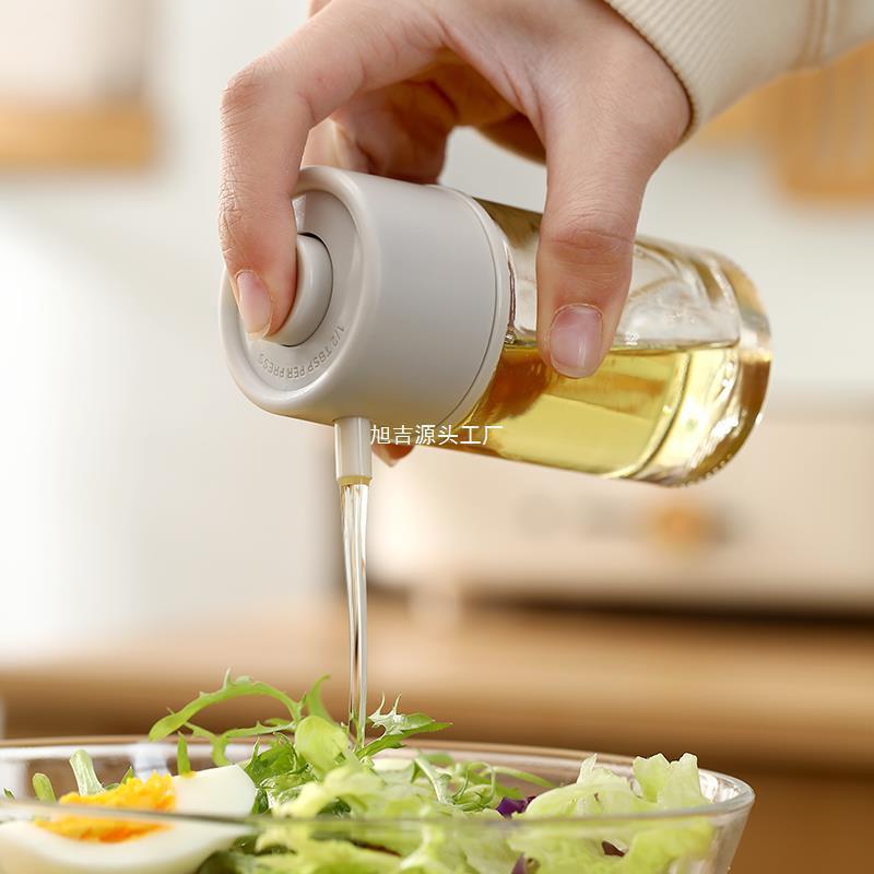日式油瓶家用醋瓶香油罐调料分装酱油瓶小不挂油厨房玻璃油壶