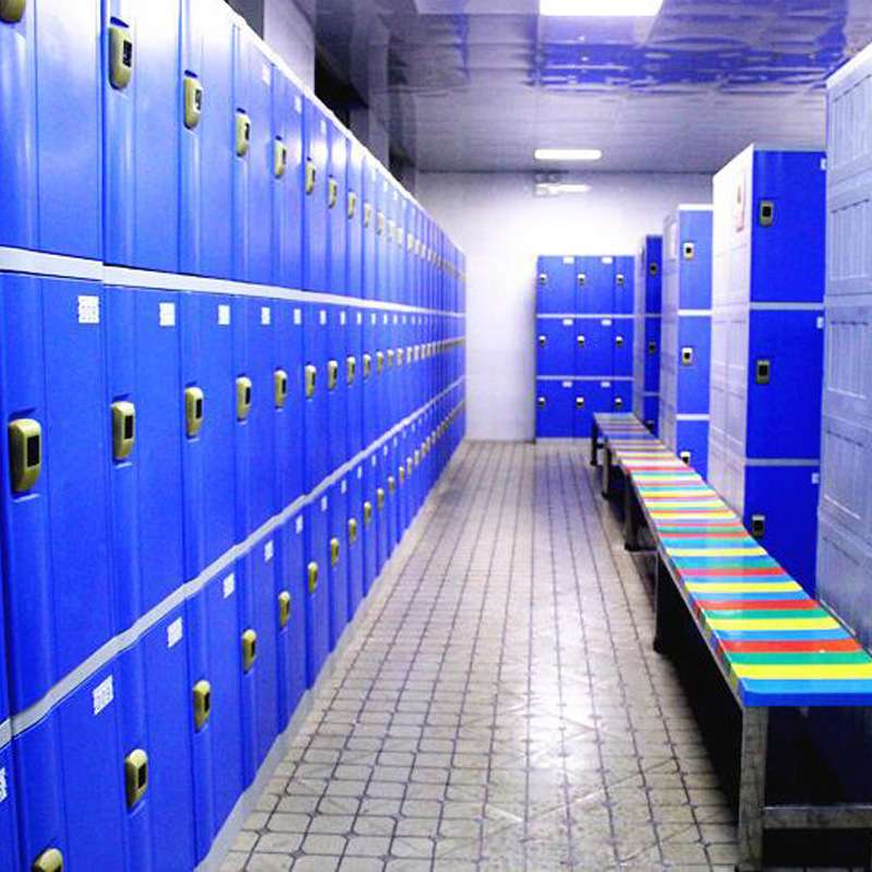 书包柜员工更衣柜彩色更衣柜健身房更衣柜ABS塑料储物柜置物柜