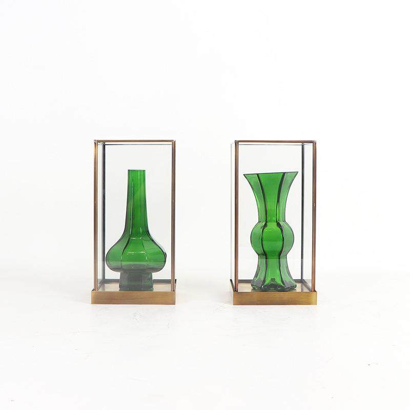 新中式绿色花器玻璃展示罩摆件样板房间隔断书房茶室家居软装饰品,农机/农具/农膜,其它农用工具,淘宝优惠券,粉丝福利购,淘宝优惠卷