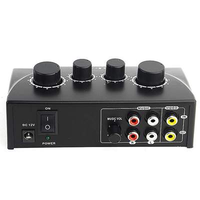 karaoke功放前级卡拉OK家用效果器混音器小型混音台混响器调音台