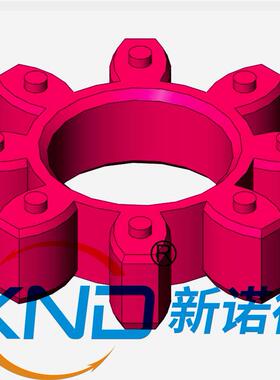 GR55-XL7型梅花联轴器/联轴器弹性体GR55/R55/红色8角胶