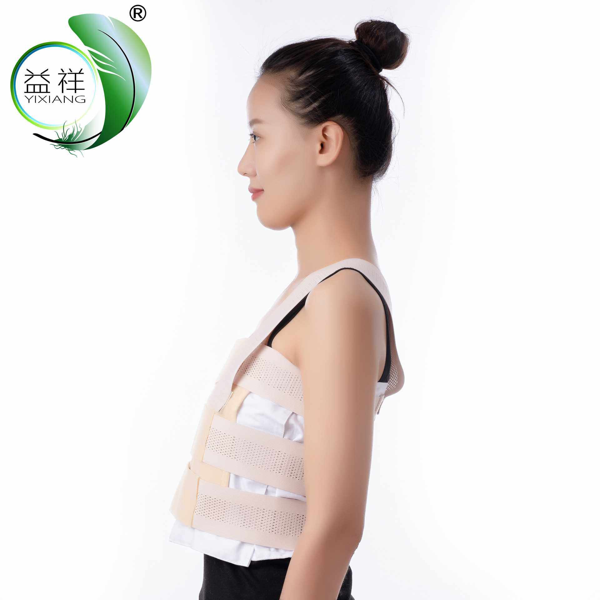 绷带胸部固定带胸肋骨带术后绷带胸带