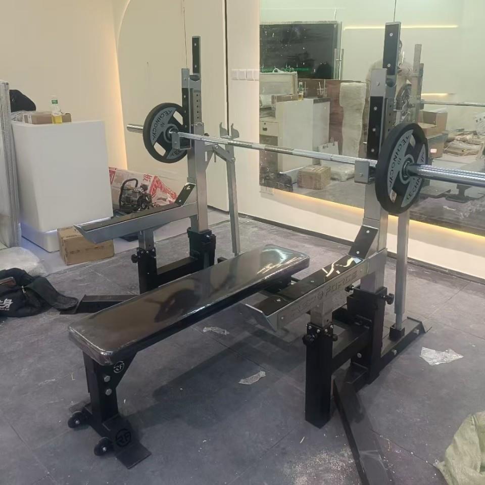 商用硬拉自由举竞赛深蹲架赛架卧推架多功能力量举专用