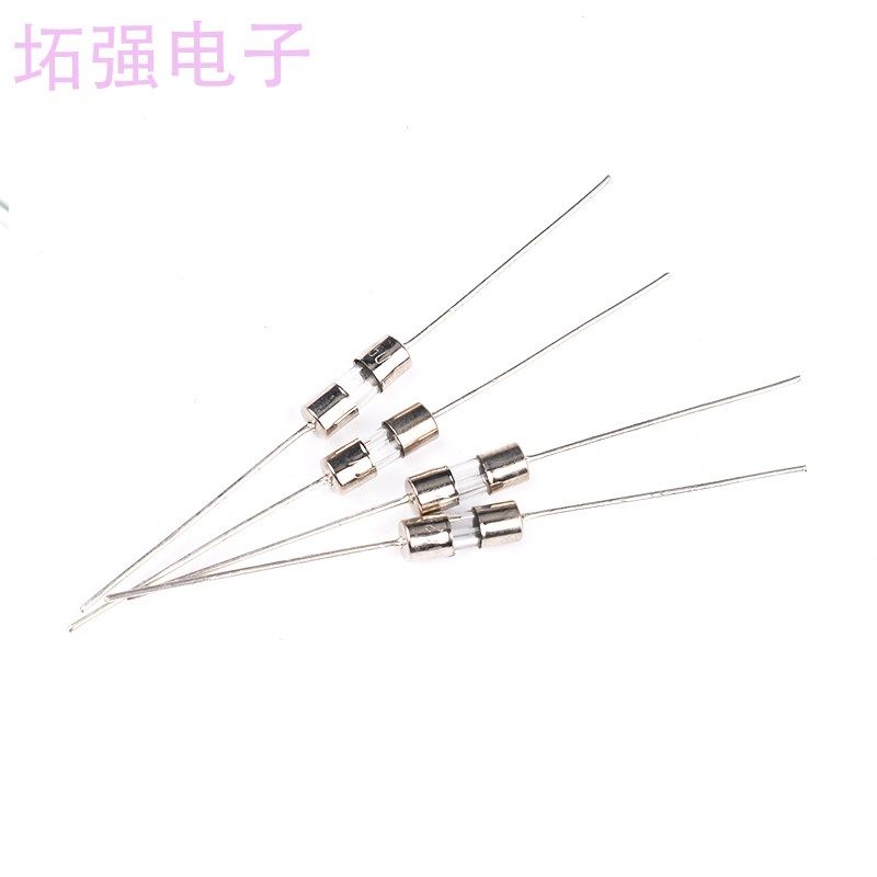 玻璃铜帽带引脚保险管3*10MM保险丝250V 0.5A 1A 2A 3A 4A 5A 10A