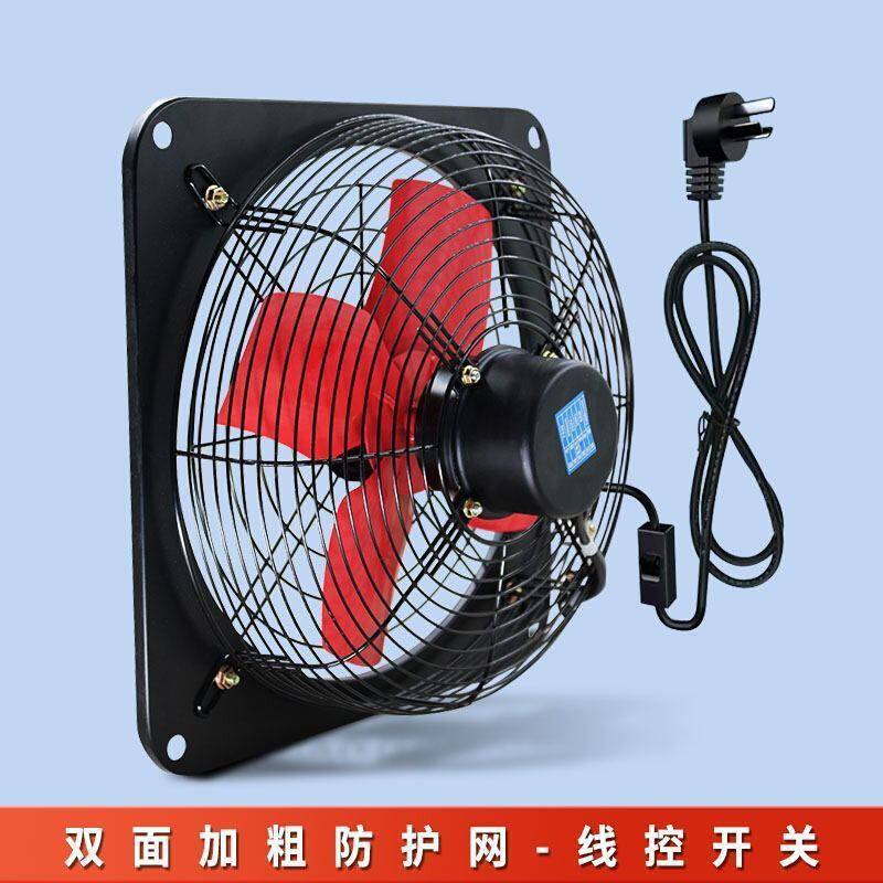 排气扇厨房卫生间家用抽油烟排风扇12寸窗式强力抽风机静音换气扇