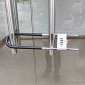 密码 锁玻璃门锁挂锁防盗u型锁门锁u形锁锁具商铺家用加长密码 锁