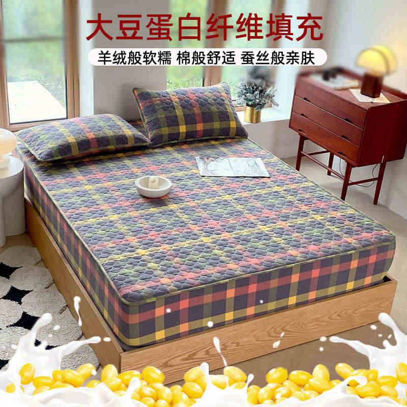 加棉加厚2米x2米2大床135厘米床笠南通家纺纯棉90x200cm酒店夹棉图片