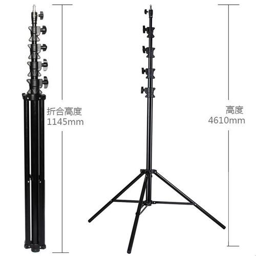 MZ-4800FP摄影灯架带气压缓冲专业4.8米气垫灯架铝合金闪光灯支架