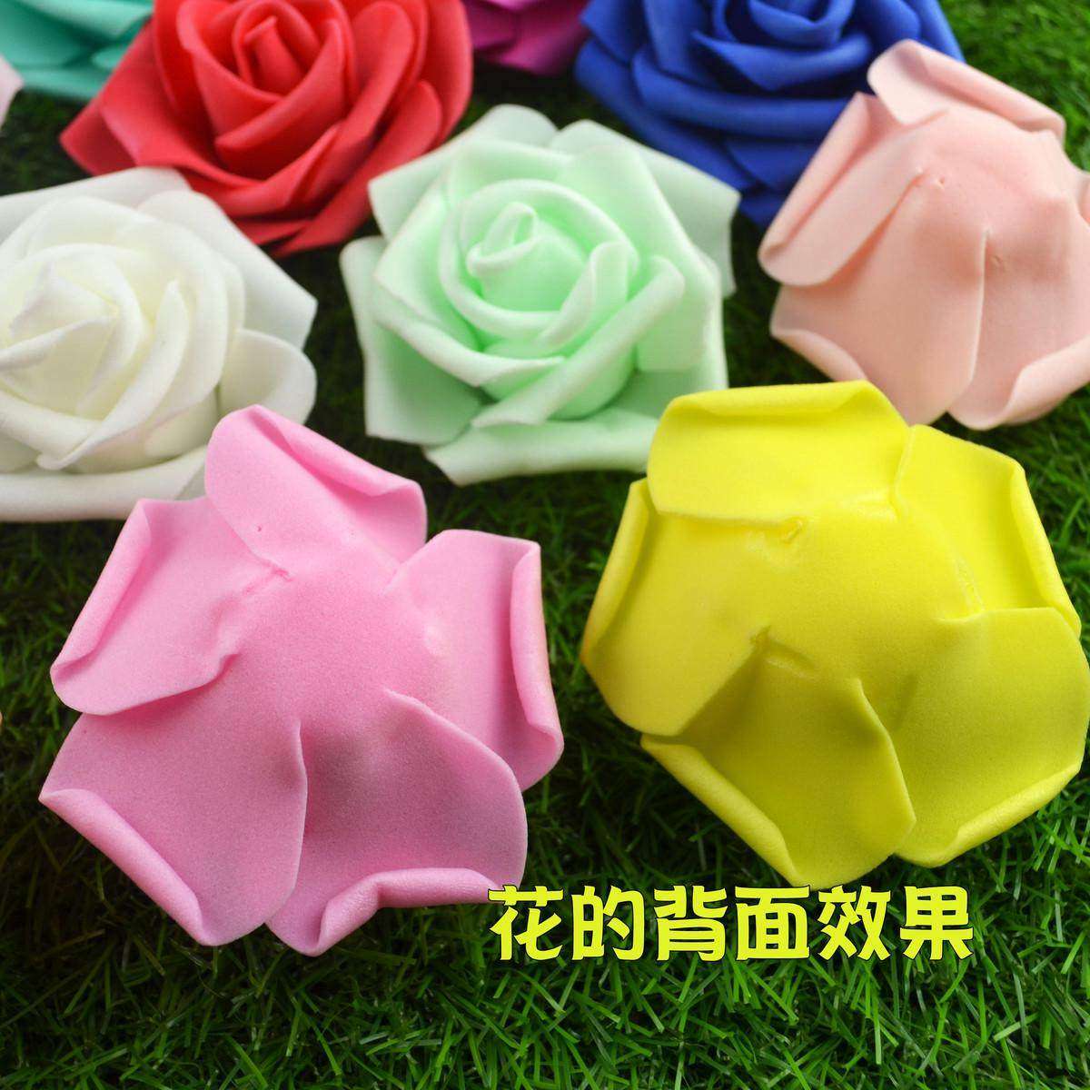 包邮仿真PE玫瑰花头5层仿真泡沫玫瑰花朵直径6.5cm假花花球材料,家居饰品,仿真花/假花,淘宝优惠券,粉丝福利购,淘宝优惠卷
