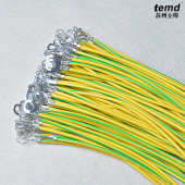 黄绿双色接地线 6平方 光伏板组件桥架软铜线配电箱机房跨接铜线4