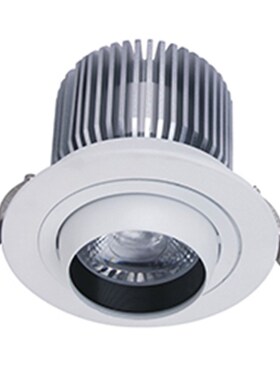 工程款圆牛眼射灯凸嘴天花灯展厅商场超市小区10W15W20W25W30W35W