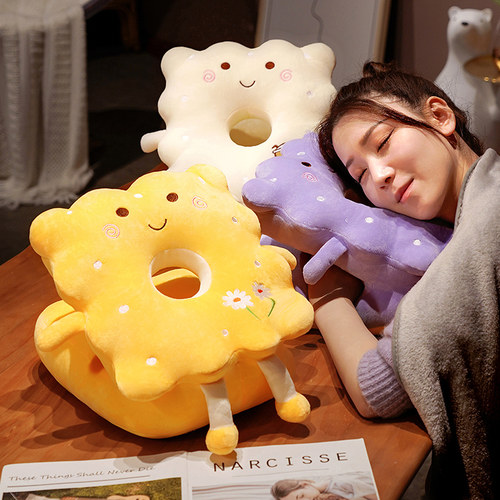 卡通午睡枕小学生趴睡枕头办公室中午休枕神器桌上抱枕上班族睡觉