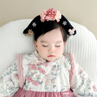 女童公主宝宝发箍古代宫廷发饰儿童超萌洋气头饰配饰表演头箍古风