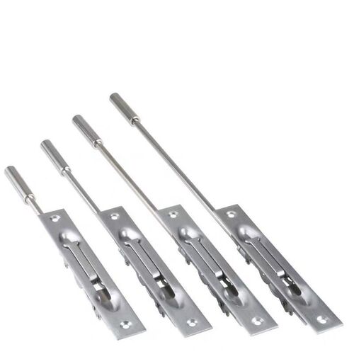 304不锈钢加厚上下暗装门扣门栓大门防火防盗门子母天地暗插销锁