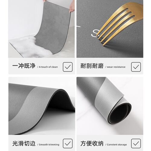 新中式滚筒洗衣机盖垫防尘罩双开门冰箱床头柜垫子防水防晒免洗垫