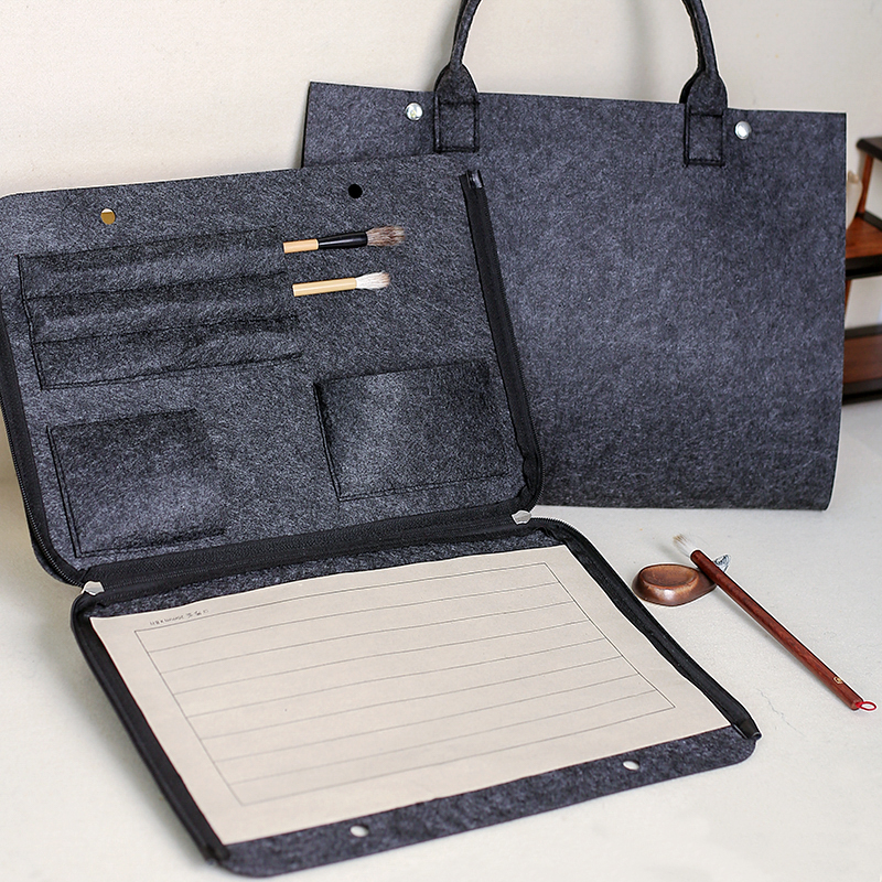 赵北书画包书法毡包 便携式书法用品收纳包 加厚毛毡材质  初学者