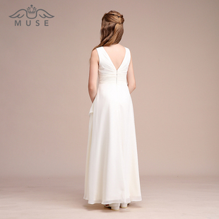 儿童音乐会管弦乐团舞台演出服女童钢琴表演礼服裙小学生朗诵独唱