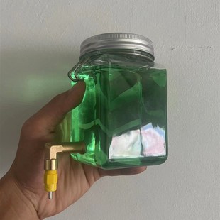 鹦鹉撞针饮水器鸟用水杯芦丁鸡水壶自动大容量宠物芙蓉鸟噬菌体