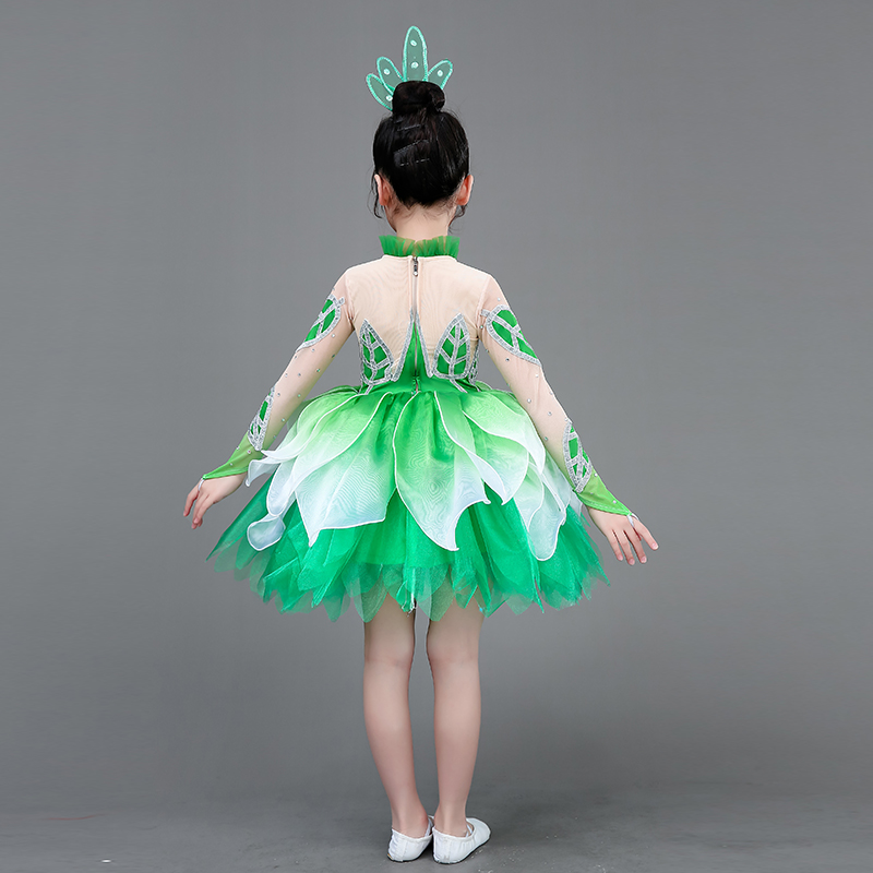 六一儿童荷花演出服荷塘月色舞蹈服小荷风采花仙童子茉莉花开表演