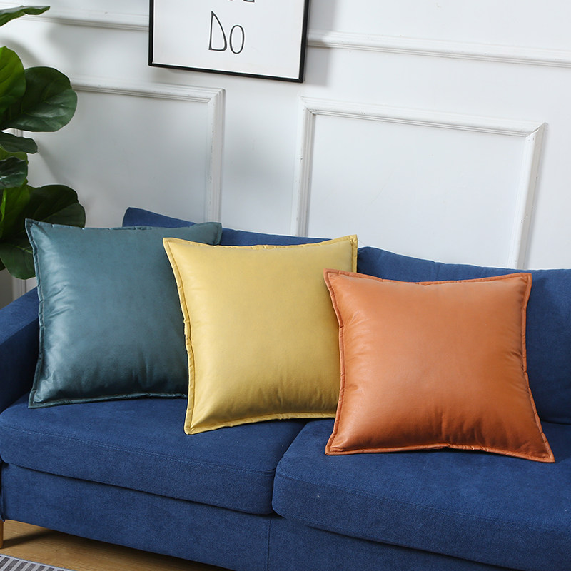 科技布抱枕套不含芯沙发靠垫客厅靠枕套正方形靠背垫卧室枕头定制