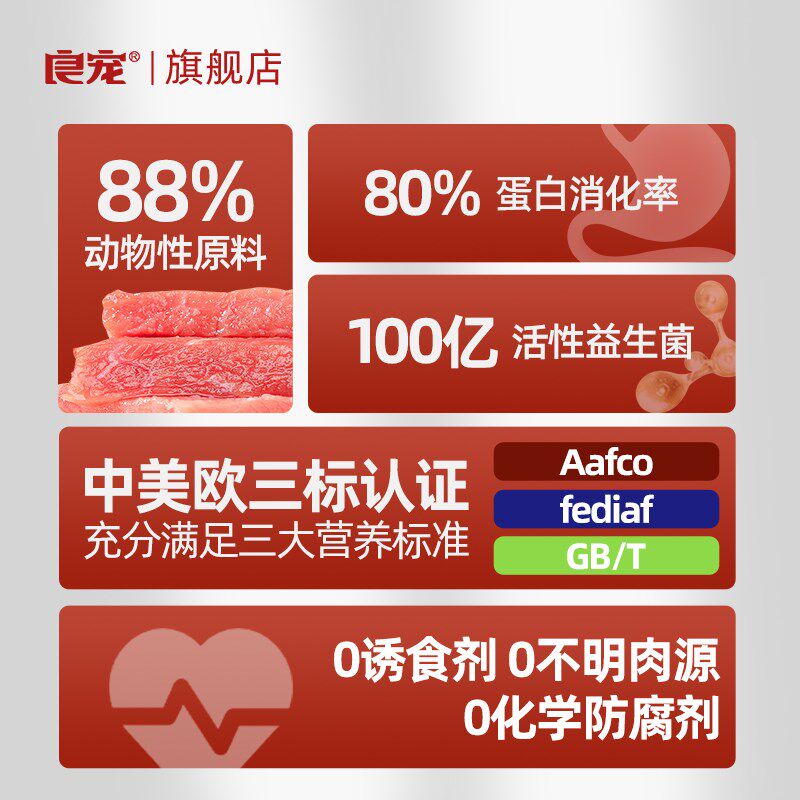 良宠猫粮增肥发腮营养主食冻干全价全阶段无谷鲜鸡肉低温烘焙猫粮