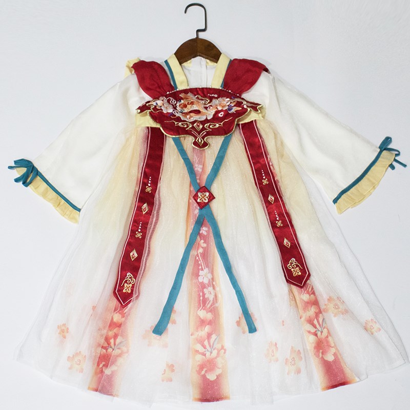 售完无补110-150码春秋女童汉服连衣裙中秋节节日礼物女宝宝长裙