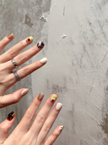 Foromance.【小奏鸣曲】晚风清唱 夏日交响 短方圆 纯手工 穿戴甲