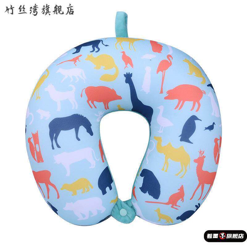 泡沫粒子U型护颈枕 微粒子护脖子枕头U形旅行枕飞机枕 午休趴睡枕