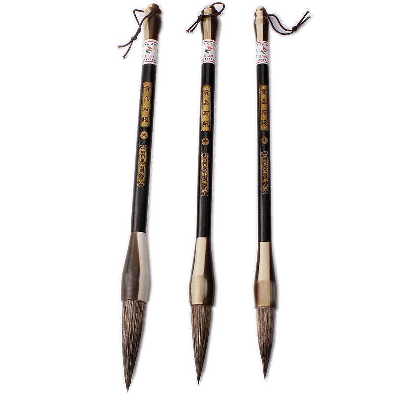 莫奈Monet 贡品石獾毛笔 大中小石獾毛笔 獾毫毛笔 硬毫毛笔