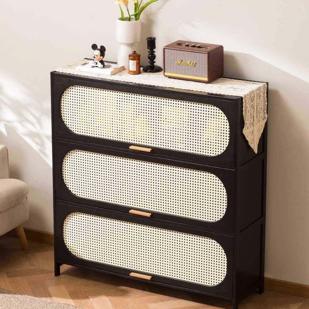 卧室客厅黑色中古风五斗柜收纳柜子储物柜书柜玄关柜窄高立柜多层,电子元器件市场,其它元器件,淘宝优惠券,粉丝福利购,淘宝优惠卷