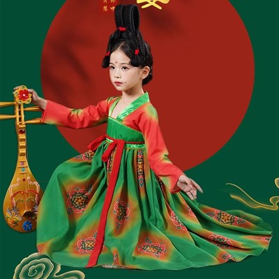 唐宫夜宴儿童演出服表演服唐制