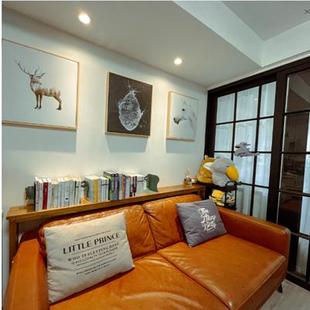 W8全实木沙发后置物架靠墙长条桌暖气片遮挡收纳架子夹缝床头床尾