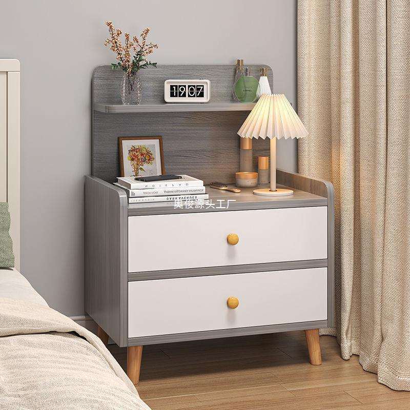 简易床头柜简约现代卧室家用储物柜小户型收纳柜组装出租屋包邮