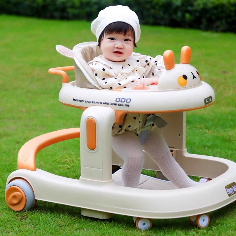 Babywalke婴儿学步车防型腿防侧翻6-18个月宝宝可坐推助步学行车